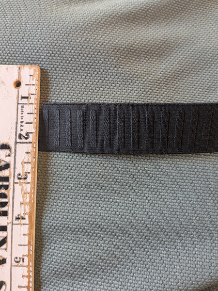 1 1/4" Black Elastic| By the Half Yard