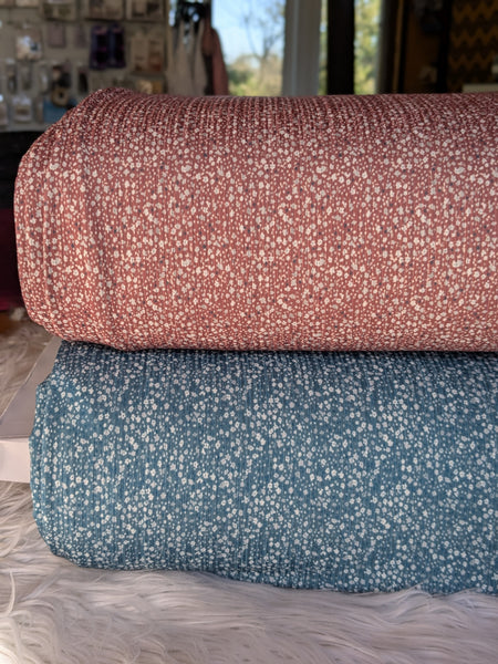 Custom Design| Itsy Bitsy Prints  |Unbrushed Rib Knit|By the Half Yard