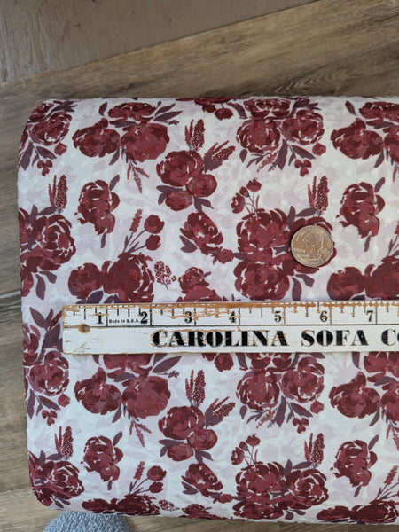 Custom Print| Christmas Watercolor Silhouette | Swiss Dot Knit |By the Half Yard