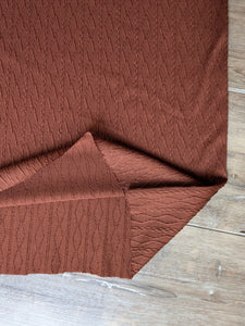 Special of the Day - Rust Sweater Knit| Textured Solids|By the Half Yard