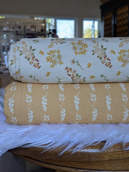 Softly Rooted |Linen Blend| By the Half Yard