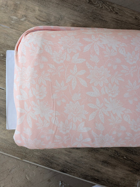 Kacee Floral| Pebblestone Knit|By the Half Yard