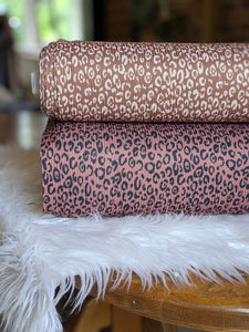 Custom Design|  Animal Print |Unbrushed Rib Knit|By the Half Yard