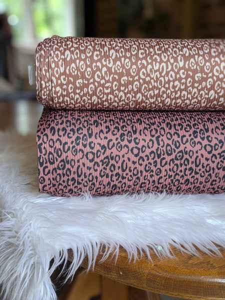 Custom Design|  Animal Print |Unbrushed Rib Knit|By the Half Yard