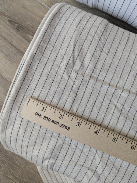 Linen Blend Pinstripes  | By the Half Yard