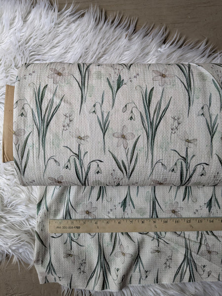 Eucalyptus & Stems|Textured Missioni Knit| By the Half Yard