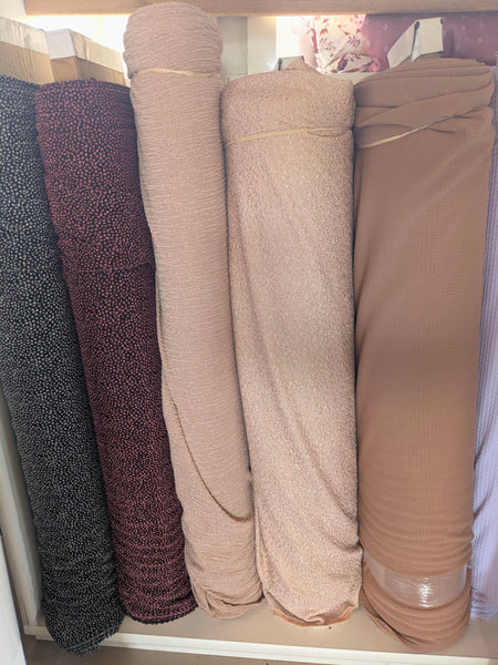 Champagne Blush Shimmer Knit|Solids|By the Half Yard