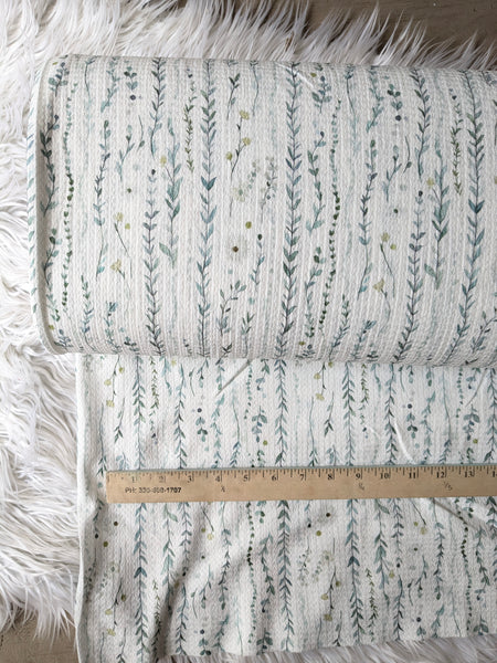 Eucalyptus & Stems|Textured Missioni Knit| By the Half Yard