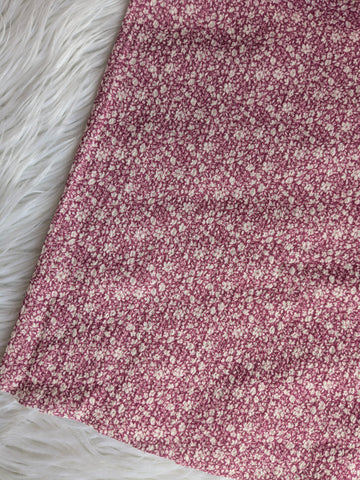 Pink Micro Floral|  Missioni Knit| By the Half Yard
