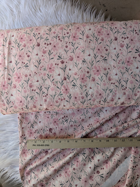 Wildflower Dreams | Polyester Diamond Swiss Dot |By the Half Yard