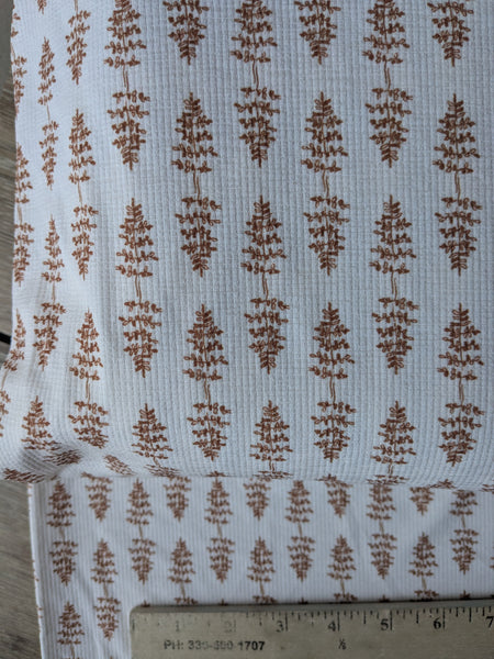 Highland Copper Ferns | Pebblestone Knit|By the Half Yard