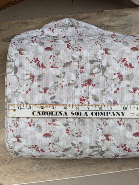 Custom Print|Stems & Berries|Textured Missioni Knit| By the Half Yard