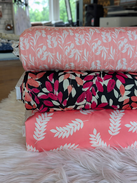 Leafy Prints | Athletic Knit| Similar to DTY| By the Half Yard