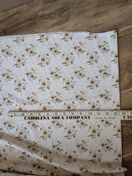 Custom Print|Autumn Bouquet| Swiss Dot Knit, Missioni or Poly Swiss Dot|By the Half Yard