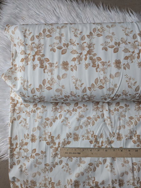Brown Fall Magnolia| Loulou Knit|By the Half Yard