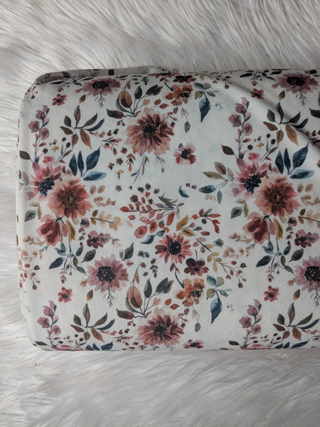 Autumn Floral |Moss Crepe Knit | By the Half Yard