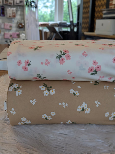 Small Floral Bunches |DTY | By the Half Yard