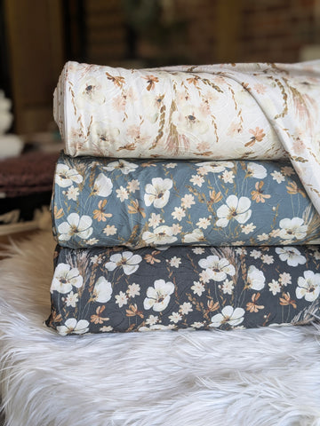 Fall Floral & Sprays Jacquard Knit| By the Half Yard