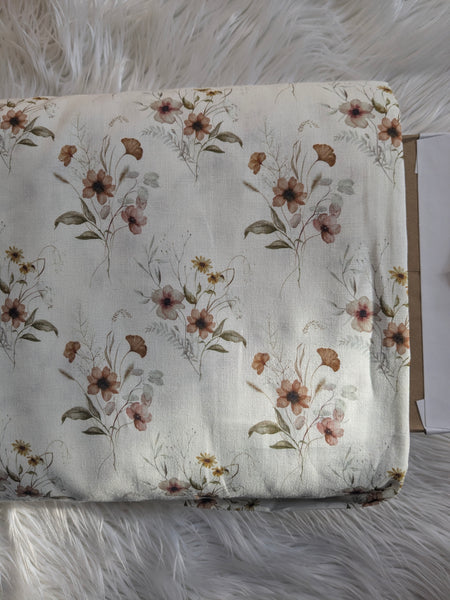 Autumn Bouquet|Linen Cotton| By the Half Yard