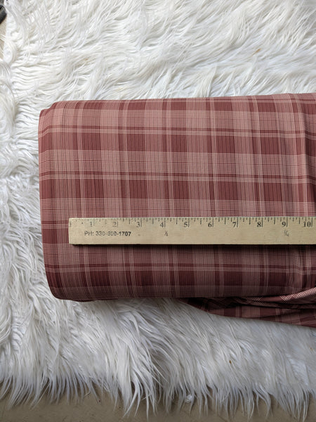 Chestnut Woven Threads |Reign Rib Knit|By the Half Yard