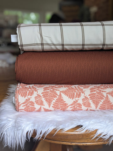 Rust Sweater Knit| Textured Solids|By the Half Yard