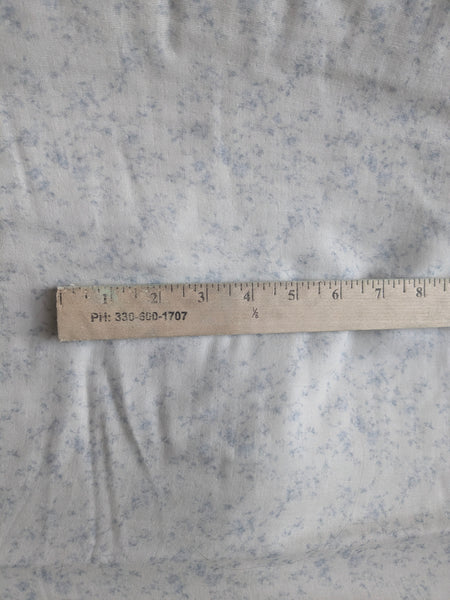 Custom Print |Petite Blue Trailing on Cream |Printed Double Gauze Cotton| By the Half Yard