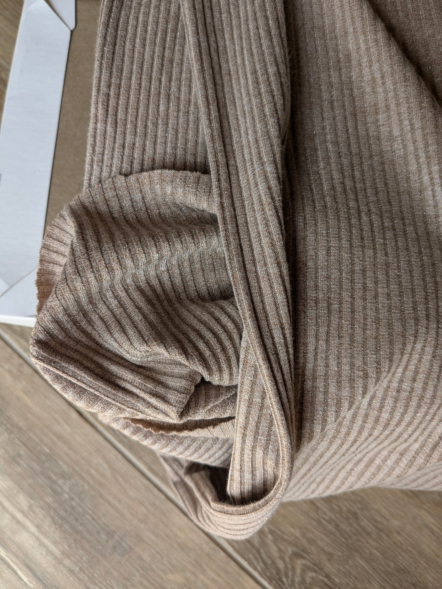 Slightly Sparkle | Yummy Rib Knit|  By the Half Yard