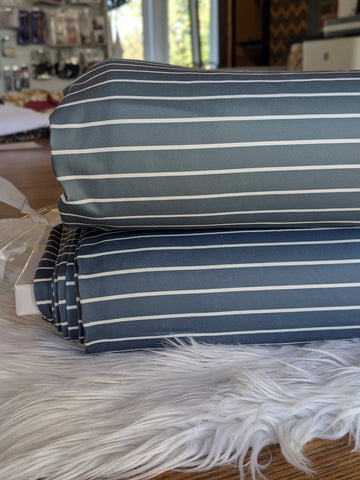 Pinstripes • Eureka Jersey Knit|By the Half Yard