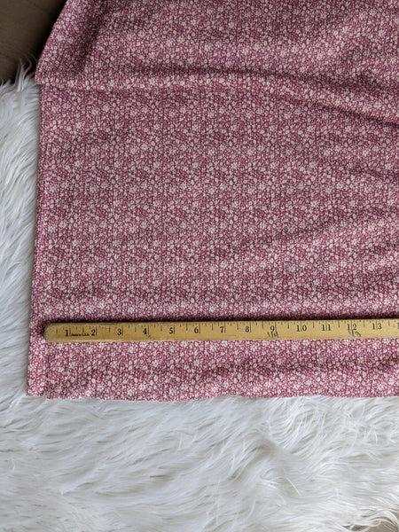 Pink Micro Floral|  Missioni Knit| By the Half Yard