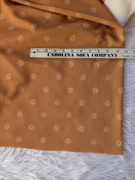 Suns on Butterscotch | Dobby Knit |By the Half Yard