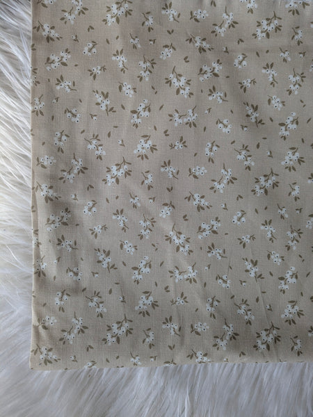 Petite Olive Berries|Linen Cotton| By the Half Yard