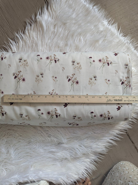 Wildflower Bouquet|Linen Cotton| By the Half Yard
