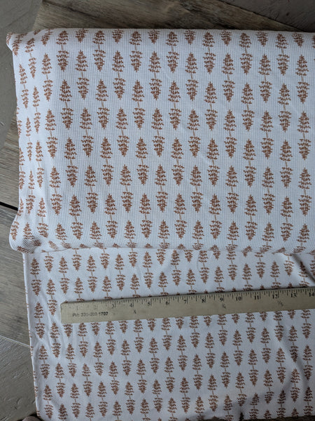 Highland Copper Ferns | Pebblestone Knit|By the Half Yard