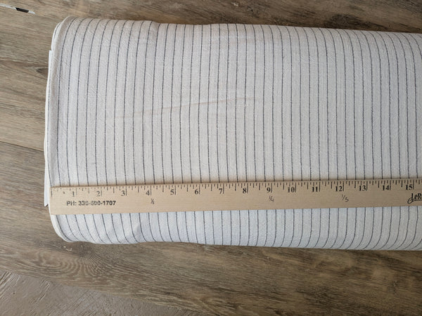 Linen Blend Pinstripes  | By the Half Yard
