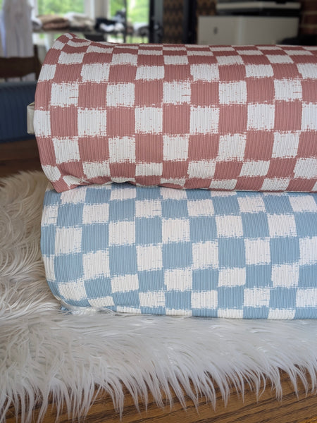 Checkers | Rib Knit |By the Half Yard