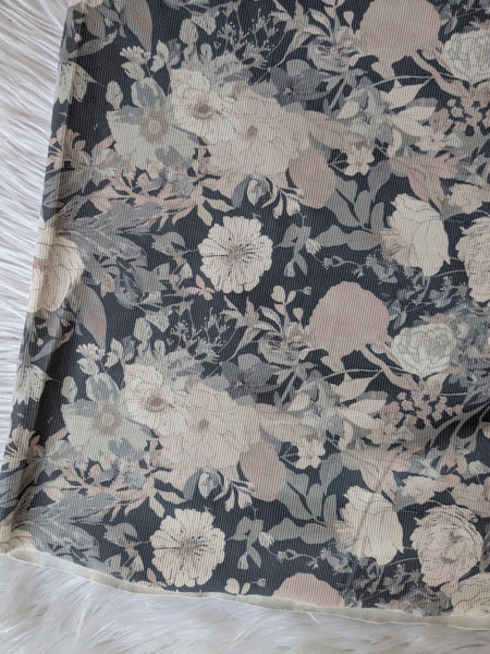 Marie Floral |Jasper Rib Knit|By the Half Yard