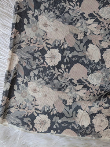 Marie Floral |Jasper Rib Knit|By the Half Yard