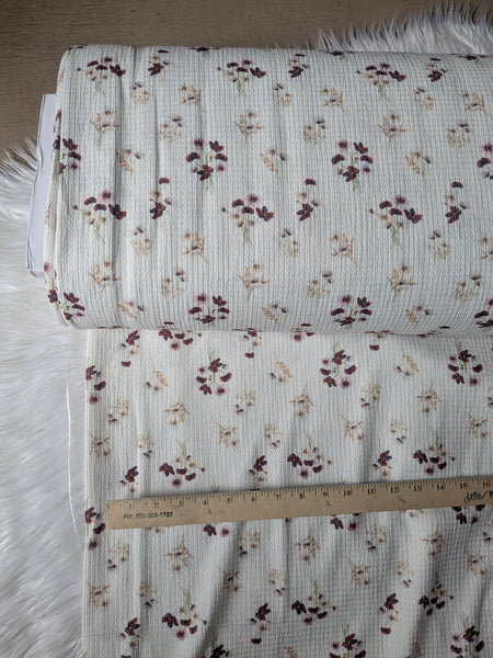 Custom Print | Wildflower Bouquets|Textured Missioni Knit| By the Half Yard