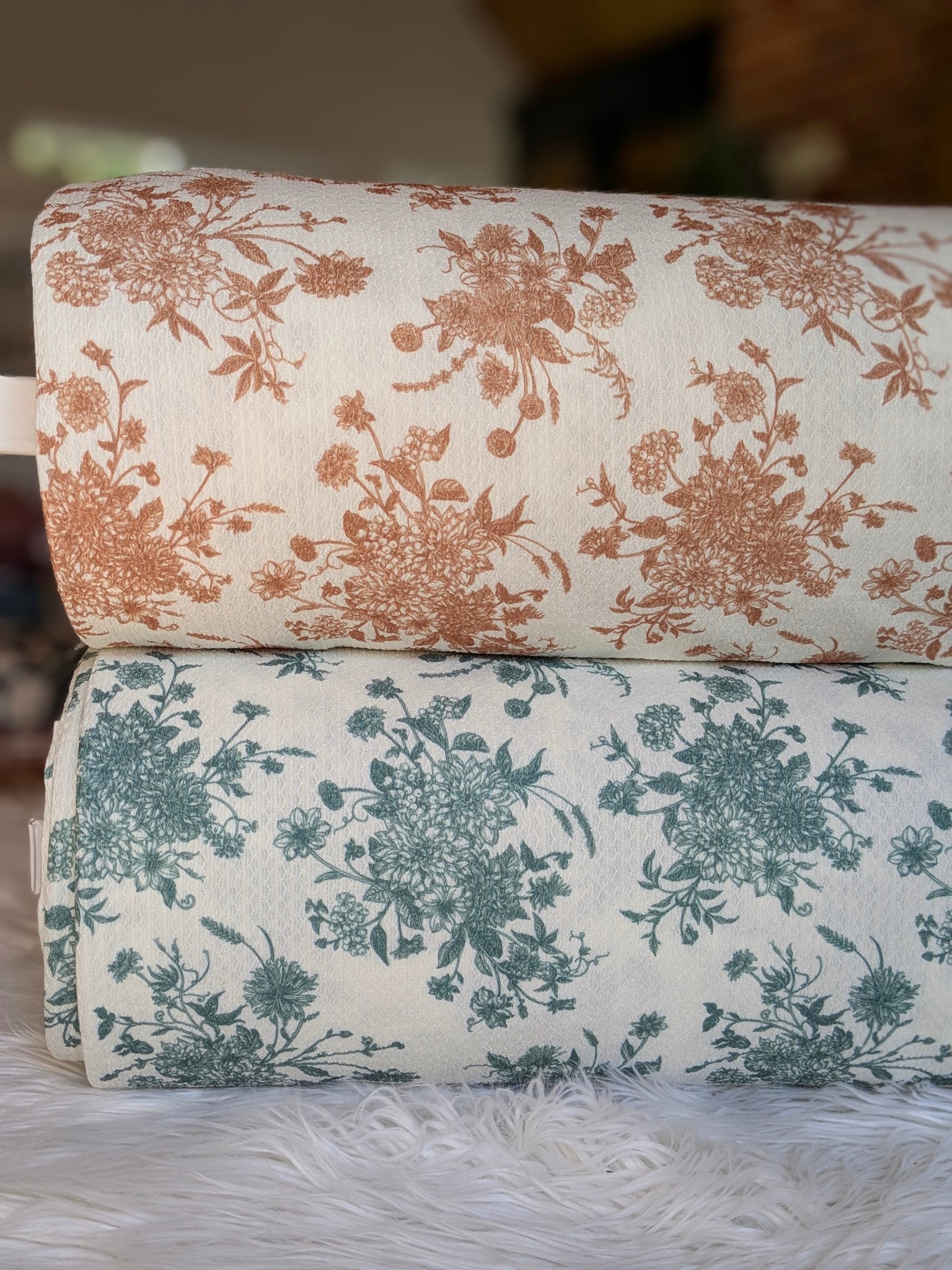 Custom Print| Stencil Bouquet | Missioni Knit| By the Half Yard