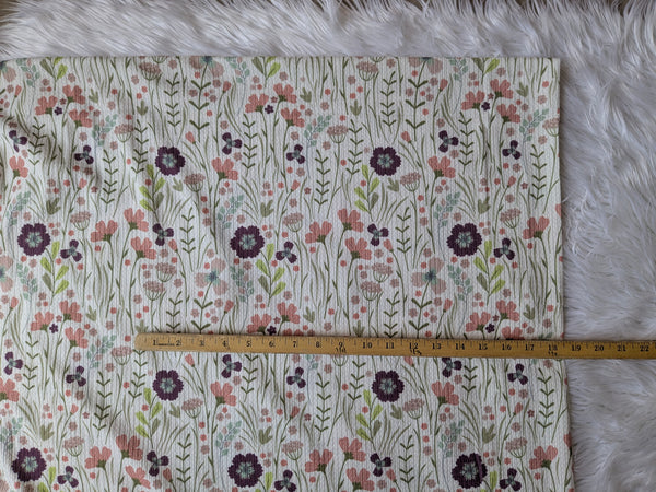 Mauve Wildflowers|  Missioni Knit| By the Half Yard