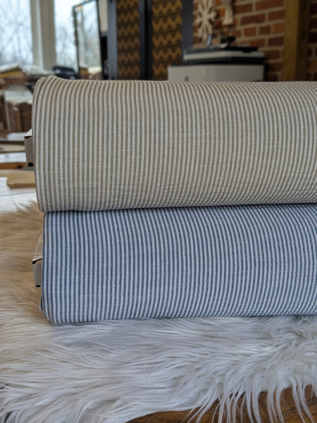 Summer Pinstripes| Soft Polyester |By the Half Yard
