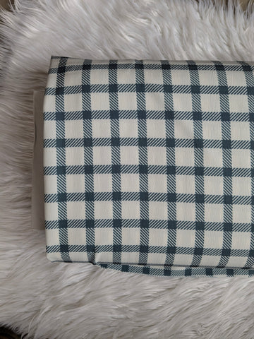 Custom Print|Spruce Plaid |Cloud Poly|  By the Half Yard