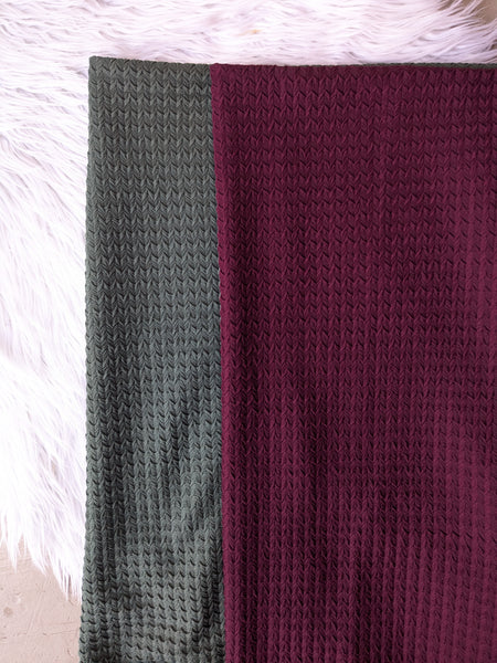 "Kate" Textured Knit|Solids|By the Half Yard