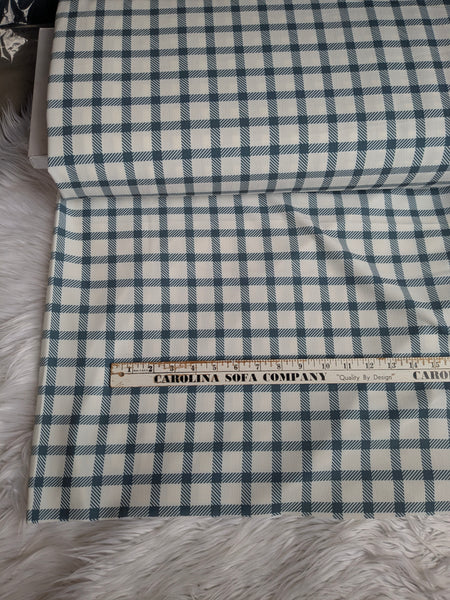 Custom Print|Spruce Plaid |Cloud Poly|  By the Half Yard