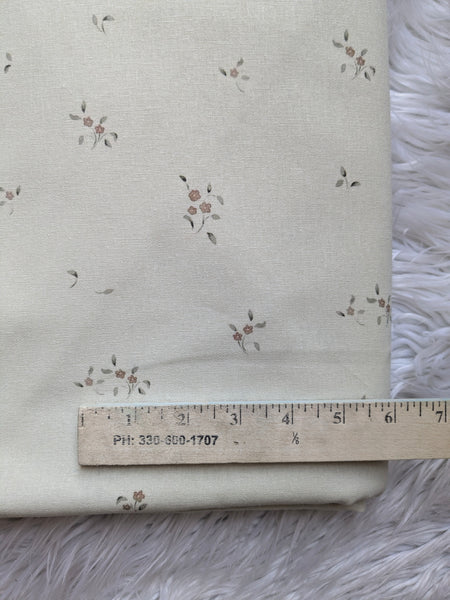 Small Mauve Stems|Linen Cotton| By the Half Yard