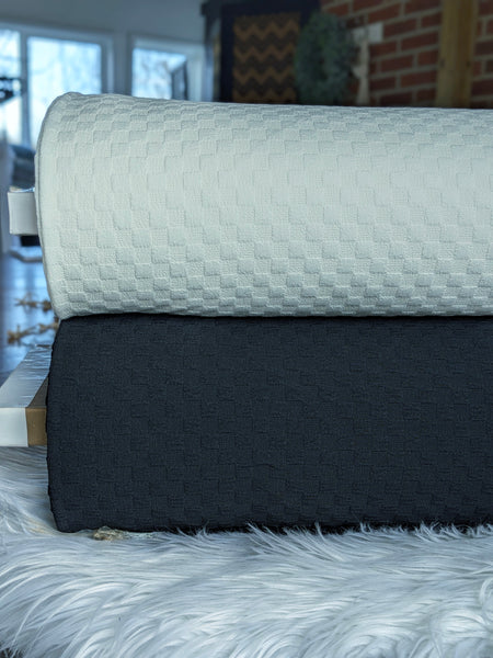 Medium Checkers | Polyester Blend Solids |By the Half Yard