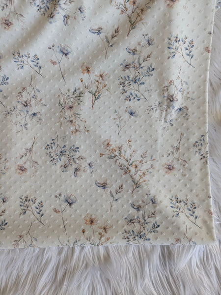 Autumn Sprigs | Swiss Dot Knit |By the Half Yard