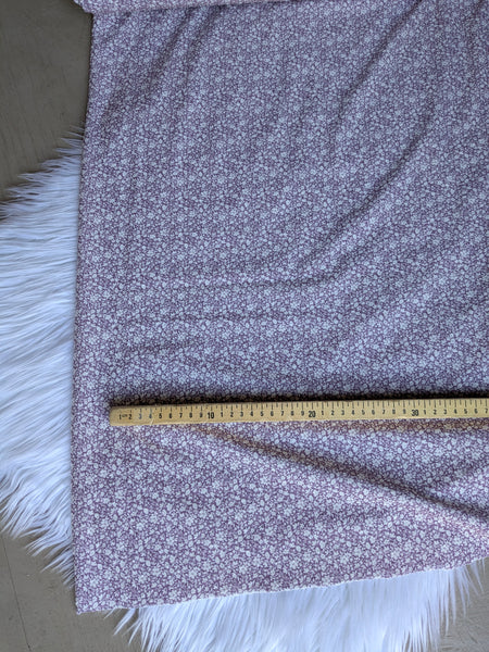 Custom Design |Dusty Grape Mini Print| Swiss Dot Knit |By the Half Yard