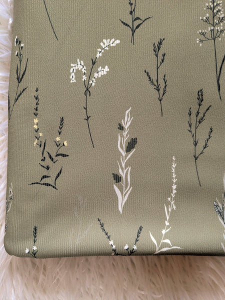 Wildflowers| Mini Rib Knit |By the Half Yard