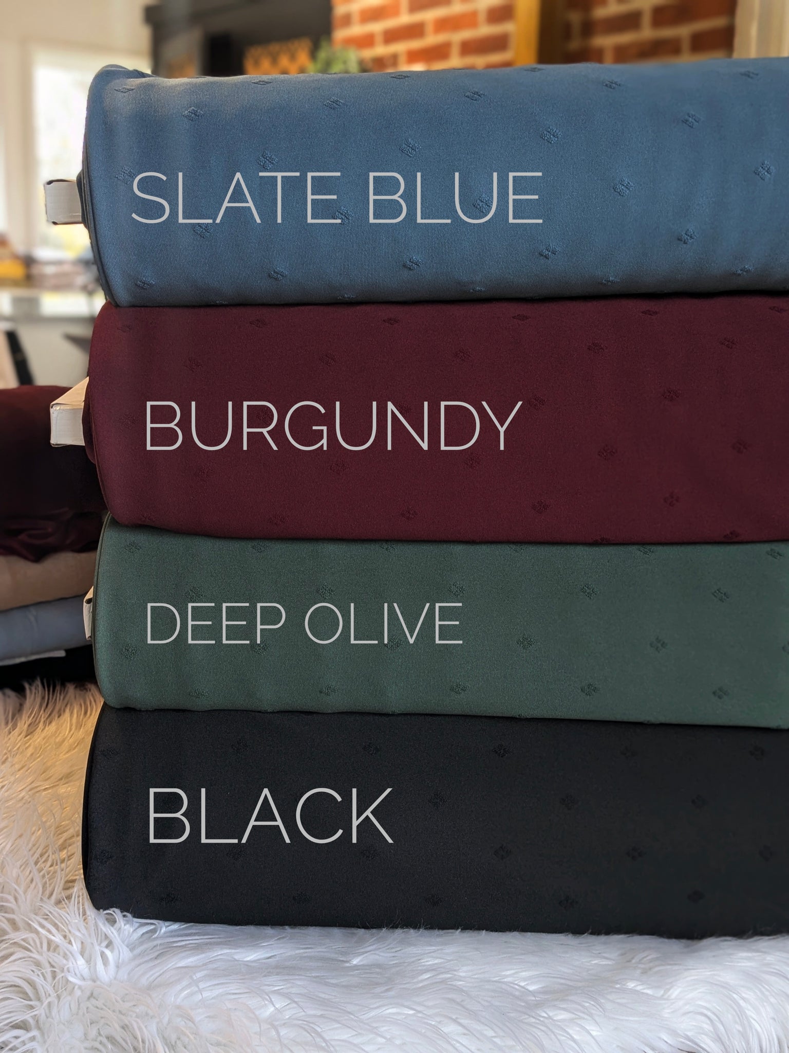 Geo Diamonds Poly Knit|By the Half Yard